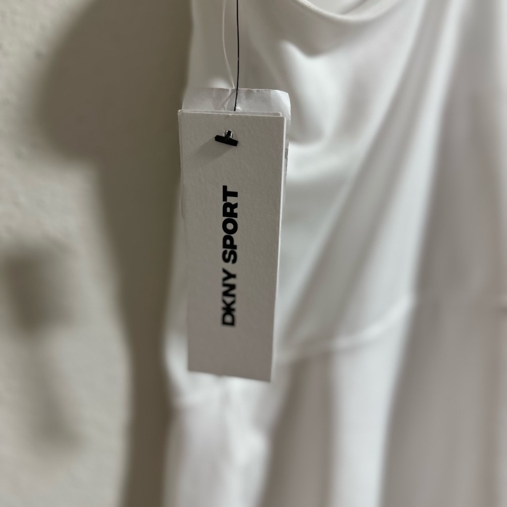 DKNY Women's Racerback Tennis Mini Dress white XL NWT - Picture 7 of 10